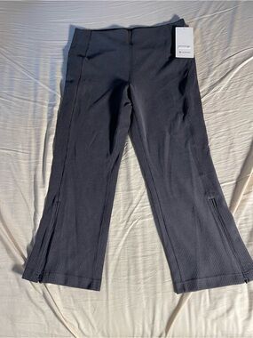 lululemon Black Ribbed High-Waist Leggings